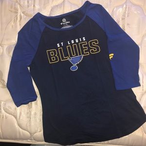 NWOT - St.Louis Blues Women’s 3/4 sleeve shirt